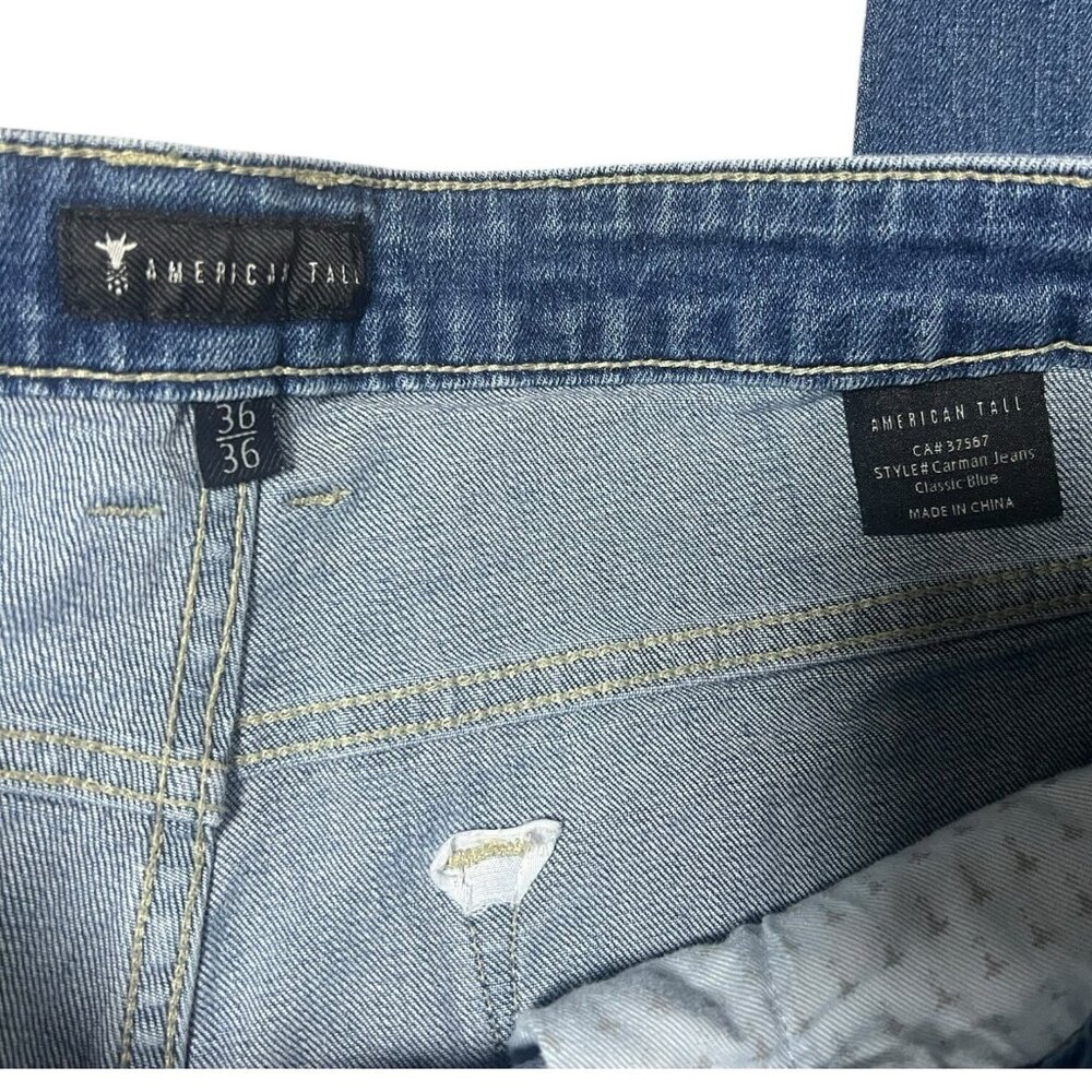 Men's Straight Jeans in Blue - Picture 6 of 6